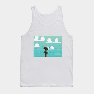 Birds on a wire Tank Top